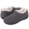 Short Plush Women’s Winter Slippers — Cozy Fur-Lined Closed-Back House Slides with Non-Slip Rubber Sole