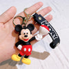Cartoon Couple Flower PVC Keychain Set, 6-Pack Cute Floral Bag Charms for Women Gift