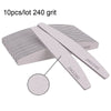 3/5/10-Pack Professional Nail Files — Thick Half-Moon Emery Boards, Multiple Grits (80–240) for Manicure & Nail Extensions