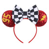 Mickey & Minnie Sequin Ear Headband with Bow – Disney-Inspired Hairband for Women & Kids, Party Cosplay