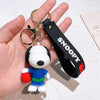 Snoopy Cute Doll Keychain Silicone Car Couple Key Pendant Bag Small Pendant Creative Keychain