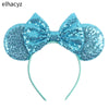 Disney Minnie Sequin Ear Headband with Polka Dot Bow, Girls & Women Party Hairband, Kids DIY Hair Accessory