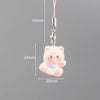 Fluffy 3D Animal Resin Keychain – Alpaca, Elk, Capybara & Goose Cute Bag Charm