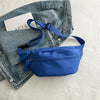 Women's Canvas PU Half Moon Fanny Pack Crossbody Sling Waist Belt Bag