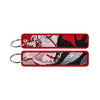Anime Embroidered Keychain Double-Sided Key Fob 3 x 13 cm (1.2 x 5.1 in) for Backpacks Cars Motorcycles Gift