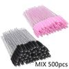 500-Pack Disposable Mascara Wands Eyelash Extension Brushes Spoolies Applicators for Lash & Brow Grooming