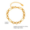 Chunky Toggle Link Bracelet for Women, Stainless Steel Gold and Silver Plated, Tarnish-Resistant