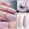 15ml (0.5 fl oz) Quick Extension Gel Nail Polish Nude Milk White Builder Hard Gel Varnish UV/LED
