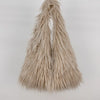 Women's Faux Fur Plush Drawstring Bucket Bag - Y2K Furry Shoulder & Crossbody Tote, 30 x 25 x 52 cm (11.8 x 9.8 x 20.5 in)
