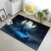 Wolf & Moon Area Rug – Scenic Wolf Moon Pattern Non-Slip Carpet for Living Room & Bedroom, Soft Large Area Rug (23×35–70×102 in | 60×90–180×260 cm)