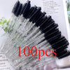100-Pack Disposable Eyelash Brushes Spoolie Mascara Wands for Lash Extensions & Makeup