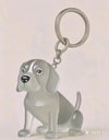 Dog Hair Storage Keychain Pendant Cute Resin Dog Fur Keeper Bag Charm for Car Keys, Couples & Gifts