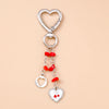 Enamel Flower & Butterfly Heart Keychain – Cute Love Key Ring Handbag Charm Pendant for Women & Girls