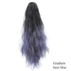 18-Inch (46 cm) Clip-In Water Ripple Ponytail Extension - Synthetic Gradient Multicolor, Heat-Resistant