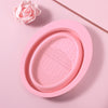 Silicone Foldable Makeup Brush Cleaner Bowl – Portable Brush Cleaning Pad