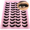 20 Pairs 3D Mink-Effect False Eyelashes Natural Long Full Strip Lashes (10–15 mm / 0.4–0.6 in) DIY Makeup Kit
