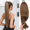 Synthetic Long Straight Ponytail Wig - Headband & Elastic Wrap, Multiple Lengths 18-32 in (45-81 cm)