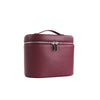 Large Capacity PU Leather Makeup Case with Internal Organizer - Personalized Travel Cosmetic Bag