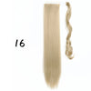 Wrap-Around Clip-In Ponytail Hair Extension 22-34 in (56-86 cm) Long Straight Heat-Resistant Synthetic Blonde Brown