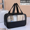 Waterproof Transparent PVC Makeup Bag - Large Travel Cosmetic Organizer with Zipper, 11.8in (30cm)