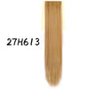 Wrap-Around Clip-In Ponytail Hair Extension 22-34 in (56-86 cm) Long Straight Heat-Resistant Synthetic Blonde Brown