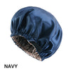 Satin Sleep Bonnet with Headband 11-Inch (28 cm) Extra-Large Silk-Lined Night Cap for Women & Kids
