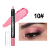 Smoky Dark Green Metallic Glitter Eyeshadow Stick Waterproof Pearlescent Eye Pencil Highlighter