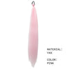 Christmas Color Braid Ponytail Extension with Elastic Tie - Straight Sleek Tube Wrap, Heat-Resistant Synthetic Hair