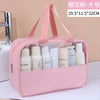 Waterproof Transparent PVC Makeup Bag - Large Travel Cosmetic Organizer with Zipper, 11.8in (30cm)
