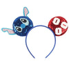 Disney Lilo & Stitch Mickey Mouse Ears Headband, Sequined 5-inch (12.7 cm) Bow Hairband for Women, Girls & Kids