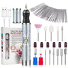 Rechargeable Electric Nail Drill Kit – Portable 4-Speed 20,000 RPM Manicure & Pedicure Set with 30+ Bits USB