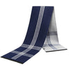 Men's Cashmere-Feel Scarf 180 x 31 cm (71 x 12 in) Plaid Stripe Pashmina Shawl Warm Winter