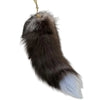 Fluffy Faux Fur Fox Tail Keychain 35-40cm (14-16 in) Cosplay Bag Charm Cute Therian Tail for Women & Girls