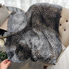 Leopard Print Satin Polyester Scarf 35.4 x 35.4 in (90 x 90 cm), Headband Hair Bandana, Neck & Bag Wrap