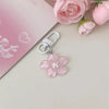 Colorful Transparent Resin Flower Keychain - Cute Bag Charm Pendant for Women & Girls
