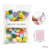 50-Pack Square Nail Art Sponge Set with Grab Pen — Ombre Gradient Sponges for Gel Polish Manicure