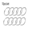 10/20-Pack 316L Stainless Steel Small Minimalist Hoop Earrings – Classic Round Unisex Hoops