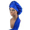 Large Satin Sleep Bonnet for Women - 42 cm (16.5 in) Silk Night Cap for Hair Protection
