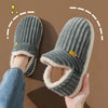 Faux Fur Plush Slippers for Women & Men — Warm Fuzzy Indoor Winter House Slippers with Soft Rubber Sole