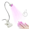 Clip-On Mini USB UV Nail Lamp 395nm – Portable Gel Nail Dryer for Manicure & Salon
