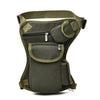 Men's Canvas Waist and Leg Pack - Durable Fanny Belt Bag for Bicycle, Motorcycle and Work