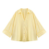 Women's Long Sleeve V-Neck Blouse - Solid Color Office Shirt, Spring/Summer