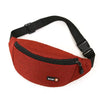 Women's Black Waist Bag Fanny Pack Crossbody Chest Phone Pouch Multifunctional Sport Belt Bag