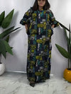 Plus Size Boho V-Neck Maxi Dress with Pockets, Loose Fit 0XL-5XL