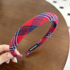 1/2/3-Pack Women's Solid & Plaid Fabric Headbands – Spring Summer Sweet Princess Head Hoops