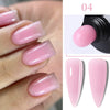 15ml (0.5 fl oz) Quick Extension Gel Nail Polish Nude Milk White Builder Hard Gel Varnish UV/LED