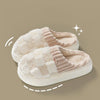 Warm Plaid Fluffy Winter Slippers - Soft-Sole Non-Slip Indoor Slides for Women & Men