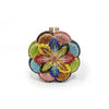 Floral Rhinestone Minaudiere Evening Clutch Rose Crystal Bridal Wedding Party Bag