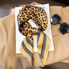 Satin-Look Square Scarf 27.6 x 27.6 in (70 x 70 cm) Cat Print Headscarf, Neck Wrap & Bandana for Women