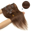 Natural Black Remy Clip-In Human Hair Extensions 7-Piece Set 12-24 in (30-60 cm)